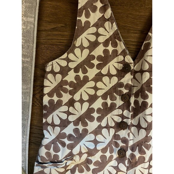 Seek Collective Posta Romper Cocoa Dahlia Jumpsuit Wide Leg Pants Sz S Summer - Picture 5 of 8